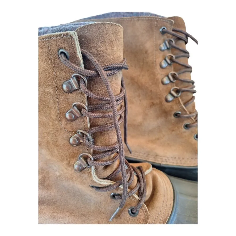 Eddie Bauer Duck Boots Made in USA Men's size 11 Fiberglass Shank Wool Lining